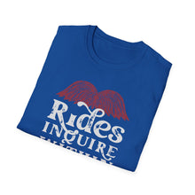 Load image into Gallery viewer, Mustache Rides - Inquire Within Cotton T-Shirt

