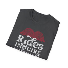 Load image into Gallery viewer, Mustache Rides - Inquire Within Cotton T-Shirt
