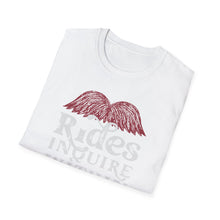 Load image into Gallery viewer, Mustache Rides - Inquire Within Cotton T-Shirt
