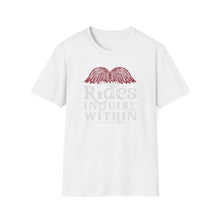 Load image into Gallery viewer, Mustache Rides - Inquire Within Cotton T-Shirt

