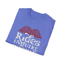 Load image into Gallery viewer, Mustache Rides - Inquire Within Cotton T-Shirt

