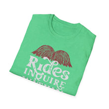 Load image into Gallery viewer, Mustache Rides - Inquire Within Cotton T-Shirt
