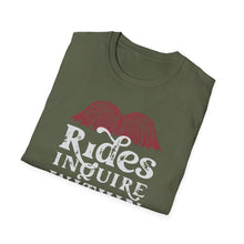 Load image into Gallery viewer, Mustache Rides - Inquire Within Cotton T-Shirt
