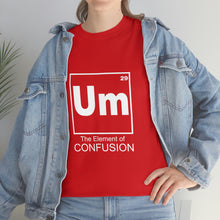 Load image into Gallery viewer, Um - The Element of Confusion Heavy Cotton Tee
